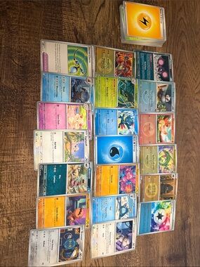 Mixed Pokémon TCG Card Lot - Colorful Assortment 50 cards-E